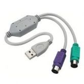 CABO CONVERSOR USB 2 PORTAS PS2- WI046